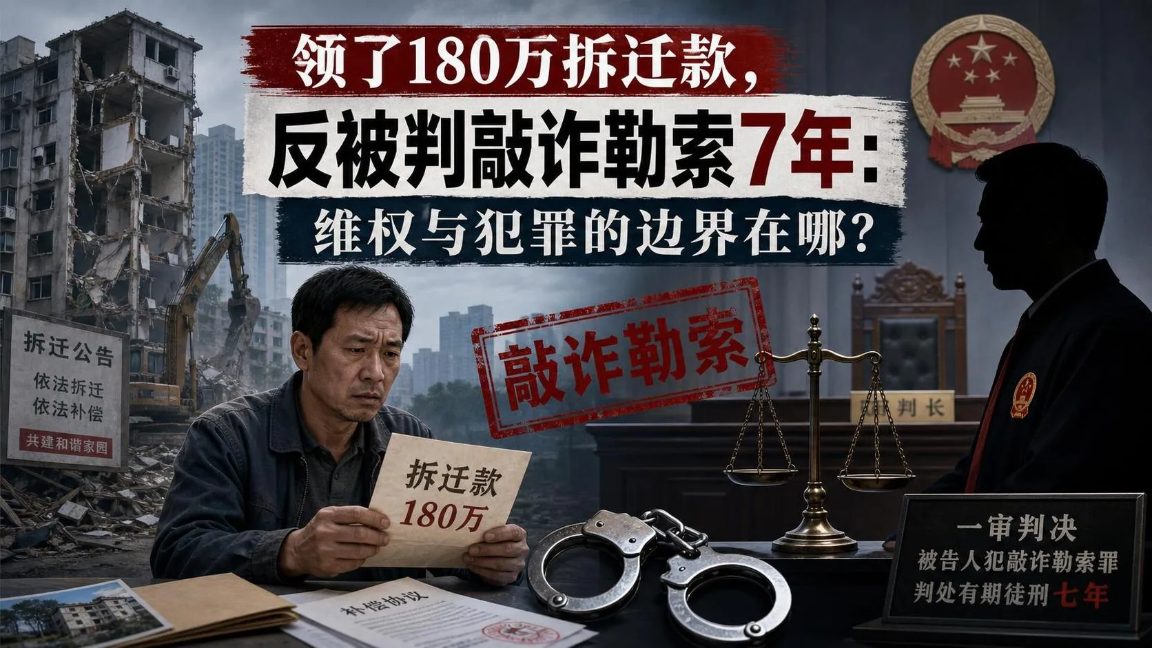 领了180万拆迁款，反被判敲诈勒索7年_广州刑事辩护律师-广东明岑律师事务所.jfif