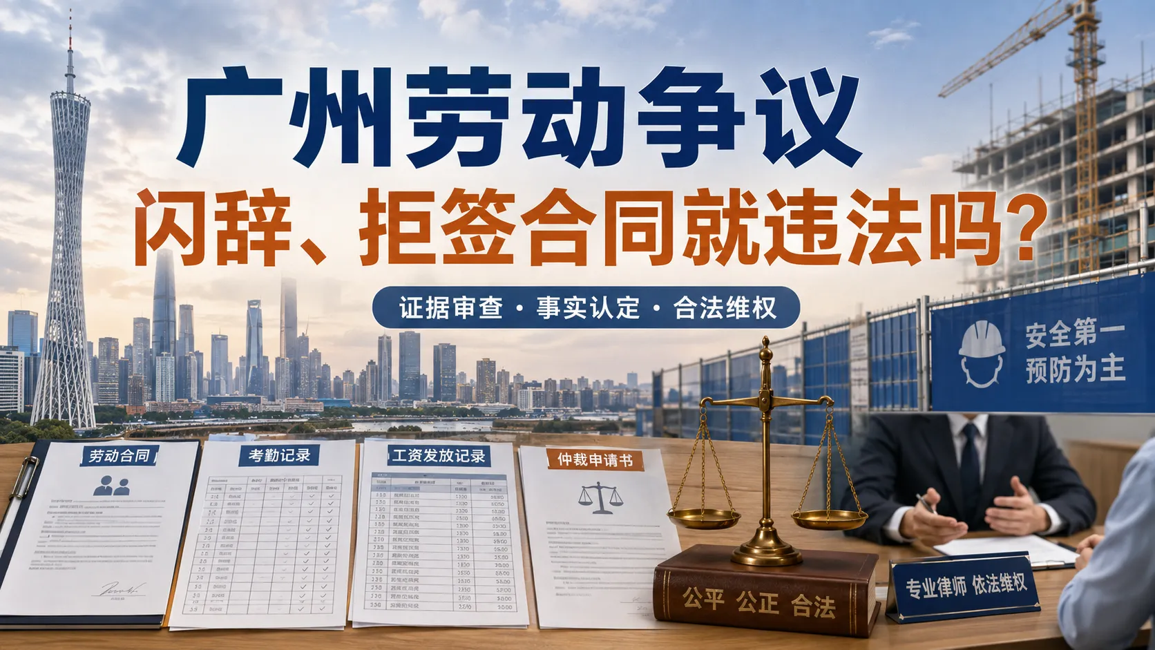 广州劳动争议与企业用工证据核验主题海报